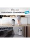 Open Top Trash Can 65L / 17 Gal, Heavy Duty Commercial Grade Stainless Steel Garbage Bin, Large Capacity Waste Container for Kitchen, Outdoor, Office and Restaurant, Frosted Finish - 6