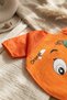 Liquid-Proof Long Sleeve Baby Bib - Set of 2 6-24 Months Apple and Orange Patterned Blw Compatible Ye - 5