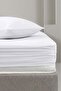 White 100% Cotton Double Fitted Sheet 160X200 cm - 3