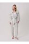 Embroidery and lace detailed linen jacket