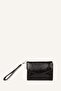 Women's Faux Leather Black Wallet I1266Axns