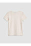 Lcw kids bicycle collar printed girl's t-shirt - 2