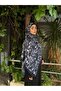 Novera Pattern Navy Blue Bamboo Crush Shawl 75X185 cm