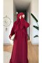 New Season Sapphire Stone Abaya with Shawl and Belt as a Gift - 3