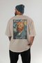 For the Love of Cats 54 Cats Printed Beige Oversize T-Shirt 100% Cotton Unisex Cat Lover Premium Design - 4