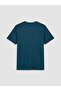 Petrol Crew Neck Printed Men's Combed Cotton T-Shirt