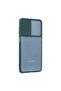 Samsung Galaxy M52 5g Case Palm Frosted Camera Sliding Silicone - Green - 2