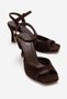 Elvia Brown Suede Genuine Leather Women's Heeled Shoes