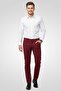 Men Regular Fit Solid Chino Pants, Red - 2