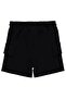Basic Cargo Pocket Capri for 2-5 Years - Black - 2