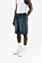 Men's Gradient Washed Oversize Shorts in Oil Green - 2