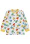 Civil Boy's Puzzle Printed Pajama Set |   Interlock-Interlock |   School Nursery and Daily Use - Yellow - 2