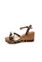 Frzn 03189 Women's Wedge Heel Floral Patterned Sandals Shoes - 4
