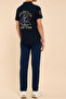 بنطال جينز مغسول بقصّة Slim Fit مع أزرار للإغلاق - 6