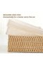 FFD Hand Woven Tissue Box Cover with Detachable Cotton Linen Liner, Rustproof Thick Iron Frame Facial Tissue Holder, Elastic Button Anti-Open Napkin Dispenser for Living Room Bedroom Table Home Decor - 5