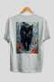 40 Cats for the Sake of Cat Love Printed White Oversize T-Shirt 100% Cotton Unisex Cat Lover Premium Design