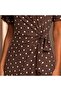 Women's Polka Dot Modal Fabric Side Tie Short Sleeve Maxi Dress - 3