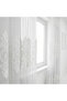 ستارة تول مطرزة بنمط دمشقي مطرز 1:3 بكسرات ضيقة - ستارة تول مطرزة بدون الحاجة للكي - لون إكرو - 7