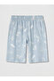 Blue Printed Boys' Pajama Shorts 2-Pack from Güli̇sgi̇yi̇m - 4