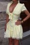 Premium Trend Cottons Lace Detailed Pinterest Balloon Sleeve Dress - 5