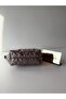 Women's Silvery Anthracite Star Embossed Mini Shoulder Bag - Stylish Baguette Bag for Daily Use - 3