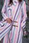 Pastel Strip Elegance Coat - 2