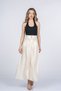 Women's Summer Ecru Valerie Elegant and Sporty Linen Skirt Stylish Daily Comfortable 6899 - 4