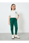 Kids Green Cotton Joggers - 2