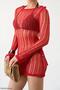 Women's Open Back Low-Cut Knitwear Beach Dress