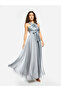 Sculpted Bodice Full Flare Maxi Dress