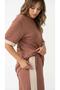 Brown Viscose Two-Strap Oversize Pants Suit - 2