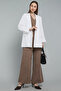 Solid Oversized Single-Breasted Blazer - 2