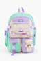 Kawaii Korean Style School Bag Set of 3 (Foil-Lined Lunch Bag + Pencil Case) 44X30X20 cm - 2