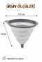 Foldable Silicone Funnel 700 ml – Practical Kitchen Funnel with Wide Mouth, Funnel for Transferring Oil and Liquids - 5