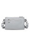 Daily Use Small Size Waterproof Crinkle Fabric Women's Phone and Messenger Bag Ice Gray - 3