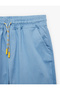 Cotton Pocketed, Waist-Tie Gabardine Shorts - 5