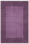 Modern Design Purple Plum Framed Chenille Carpet Rug Runner Non-Slip Washable