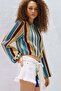 Drawstring-detail net top - 3