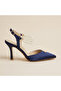 Alison Navy Blue Pearl Detailed Heeled Shoes - 2
