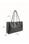 Sebayos Rectangular Model Large Size Women's Baguette Hand and Shoulder Bag - 2