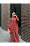 Crepe Fabric Elastic Trousers Tunic Double Set - 3