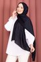 Self-Patterned Jacquard Shawl Series Navy Blue - 2