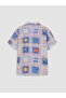 Nevavm Leaf Patterned Boy's Shirt with Difference - 3