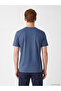 Indigo Crew Neck Short Sleeve Men's Pajama Top - 7