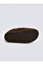 Brown Suede Look Boys' Loafer - 4