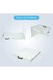 120cm Durable and Portable Folding Table - Adjustable Height, Non-Slip Feet, Waterproof, Easy to Clean - 136kg Capacity - For Indoors, Outdoors, Camping, Picnics - White - 4