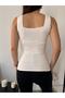 Women's Ultra Premium Soft Square Neck Strap Knitwear Bodysuit - 4