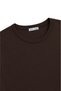 1003 Women's Cotton Slim Fit Crew Neck Soft Textured Basic T-Shirt Brown - 3