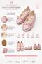 Girls' Sequined Elastic Ballerina Shoes - 4