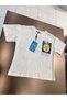 Children's White Lemon Printed Crew Neck T-Shirt - 3